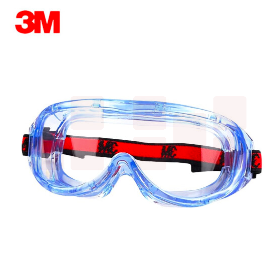 3M  1623AF防护镜 防雾防化学护眼镜100副/箱