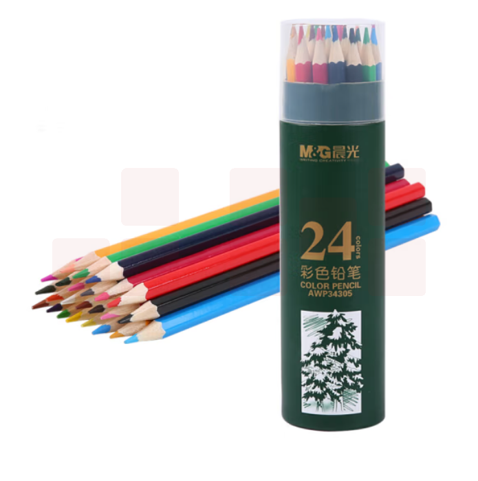 晨光 24色彩色铅笔素描彩笔AWP34305