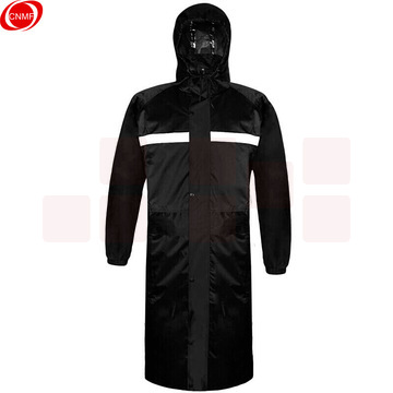 谋福 9292 长风衣款雨衣 XL-170 黑色