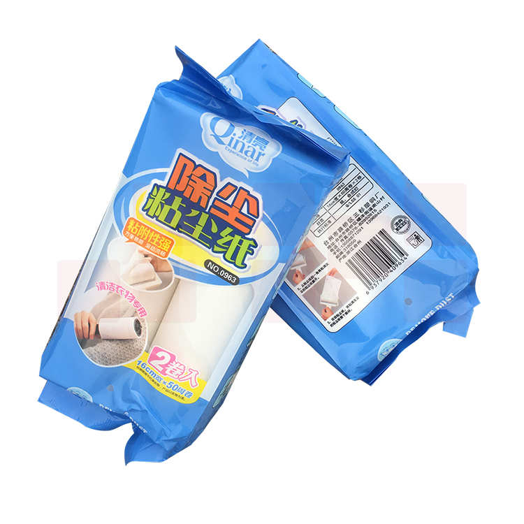 清亮 除尘粘尘纸 粘附性强 方便易撕 滚动流畅 清洁衣物专用2卷