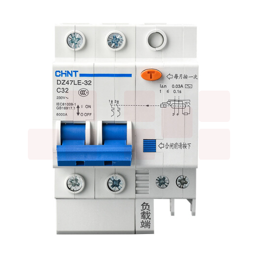 正泰 NXBLE-63-2P-C32 2P 32A 漏电断路器  货号：XWL