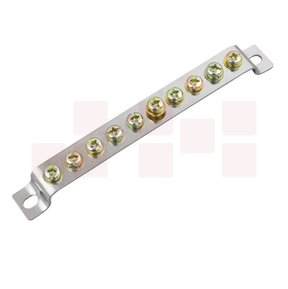 零线接地排10位  配电柜接地排零地线端子 货号：XH