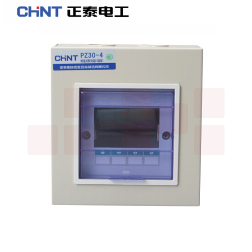 正泰PZ30-4 家用照明箱  明装 空开箱 断路器布线箱   4回路  0.8mm
