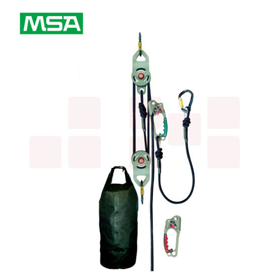 梅思安/MSA SRS15200营救包：连接锁滑轮升降60米营救绳