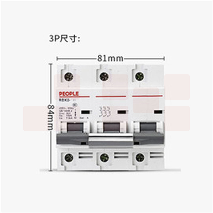 人民电器 RDX2 3P/63A 大功率断路器