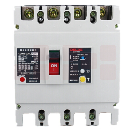 德力西  塑壳漏电开关 CDM1L-225L/4300 三相四线160A   A档型塑壳漏电保护器