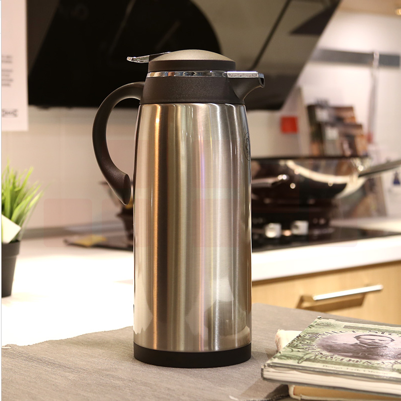 不锈钢保温水壶 1.6升暖壶 家用玻璃内胆热水壶大容量暖壶