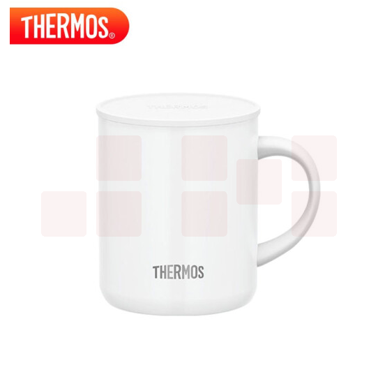 膳魔师保温杯茶杯340ml高真空不锈钢带盖马克杯JDG-350 白