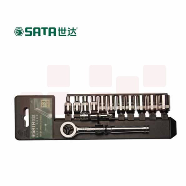 世达（SATA）13件12.5MM系列套筒组套货号09525