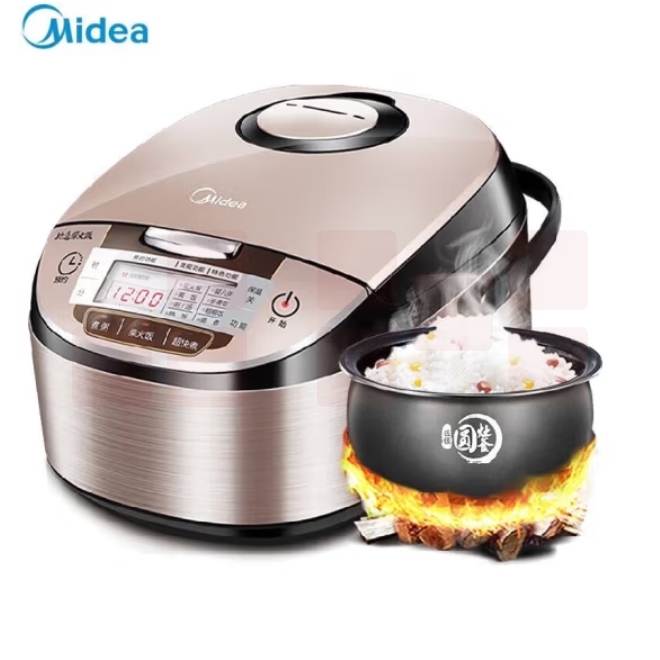 美的 4L电饭煲 电饭锅一键柴火饭 圆灶釜内胆 WFS4029