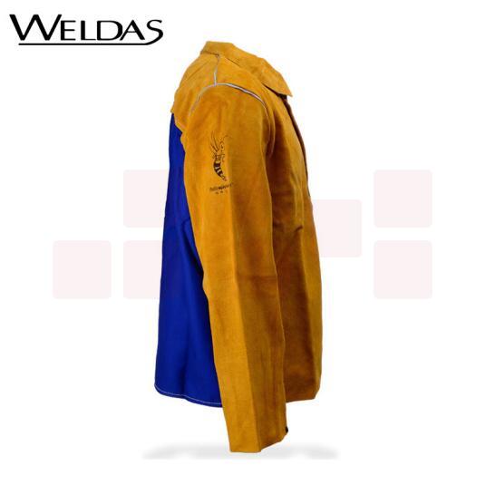 威特仕 / WELDAS 44-2530 雄蜂王牛皮透气款电焊工服背部凉爽款上身烧焊焊服 XXXL 1件