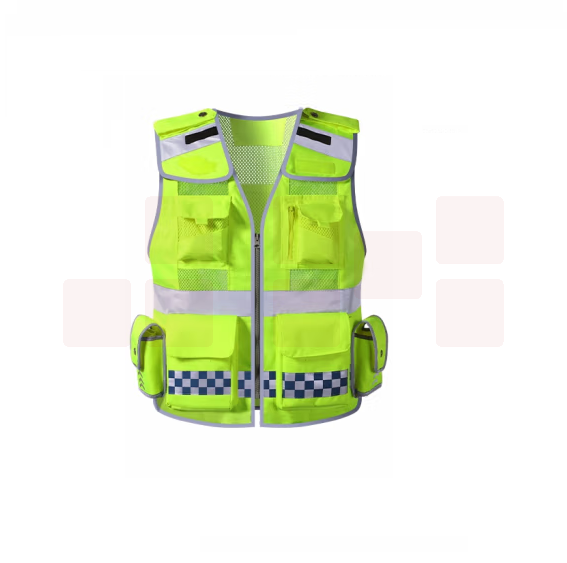 反光安全背心  荧光黄网眼透气马甲  货号：JC