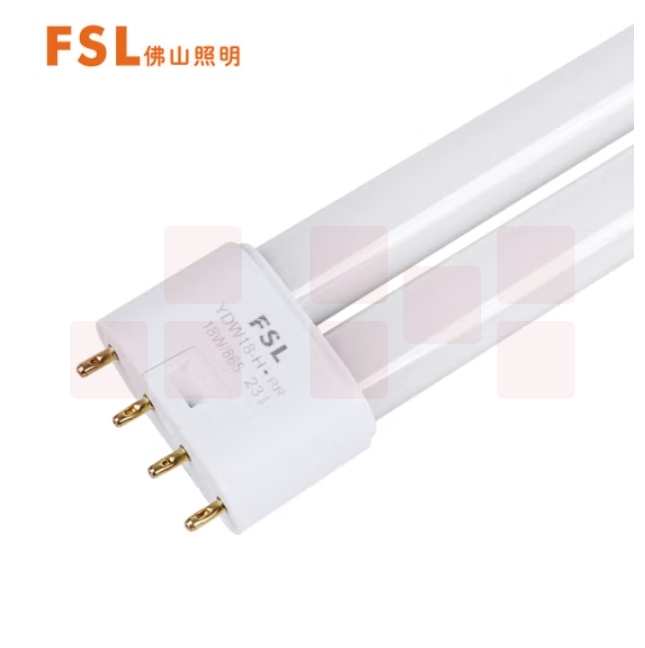 佛山照明 H灯管55W 53cm长  T5四针插管三基色荧光节能灯管筷子管白光