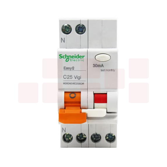 施耐德 1P+N C25A 带漏电保护断路器A型空气开关带漏保