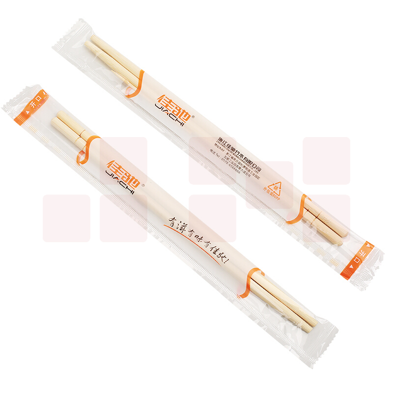 佳驰 野营 家用 快餐一次性卫生筷子 50双独立包装筷子 送牙签 圆形款JC-2152