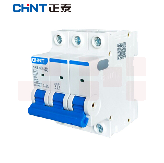 正泰（CHNT）NXB-63-3P-C25 家用空气开关 过载空气开关