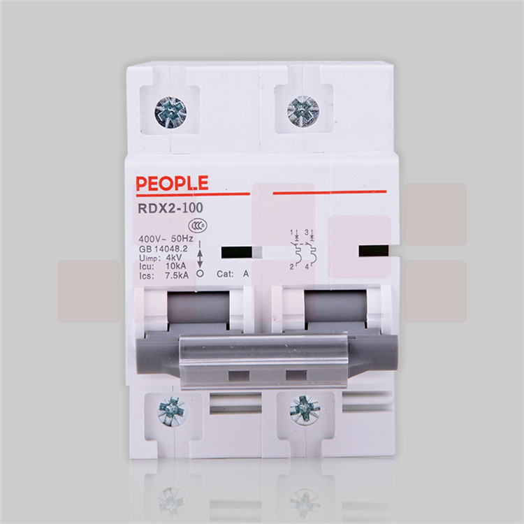 人民电器 断路器 RDX2-100（80A／2P）大功率断路器