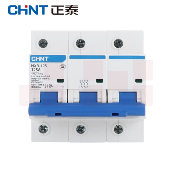 正泰  过载空气开关NXB-125-3P-C125 小型断路器3P 125A