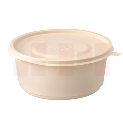 可降解餐盒  一次性圆形外卖盒打包盒  H03   500ml  600个/箱