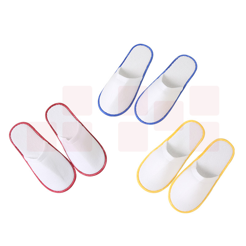 五星级宾馆酒店专用一次性拖鞋  4mm拉毛绒黄色  100双/件