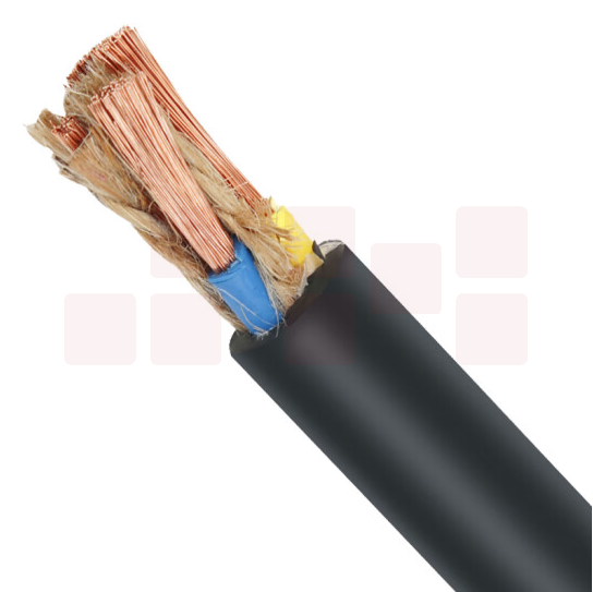 津达  5芯6平方  黑色橡套线  约95米/盘  货号：JC