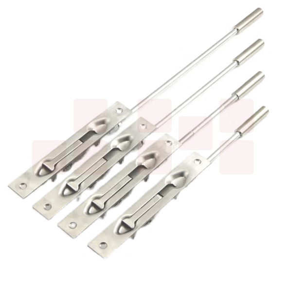 不锈钢加厚上下暗装门扣 不锈钢暗藏插销 货号：JC