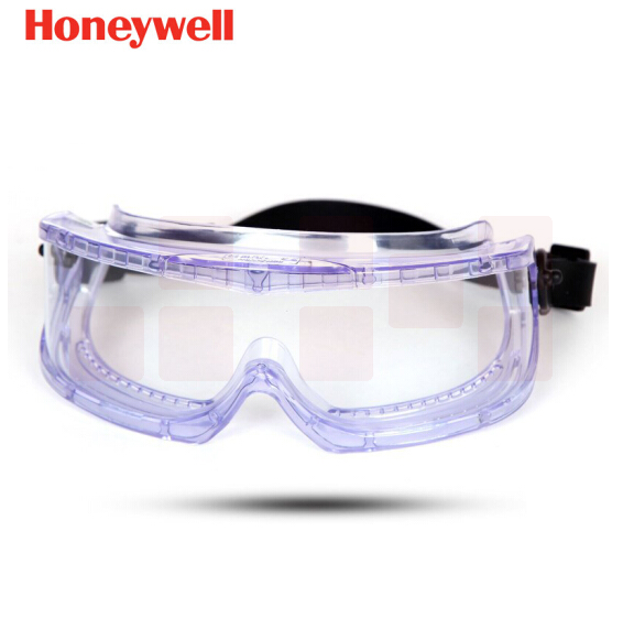 Honeywell/霍尼韦尔护目镜	聚醋酸酯防化镜片 防雾护目镜 橡胶头带	1007506