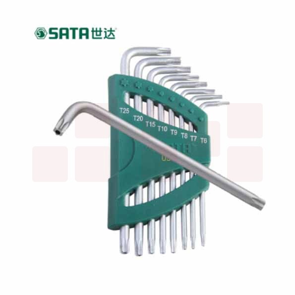 世达（SATA）8件加长中孔花形扳手组套  09701