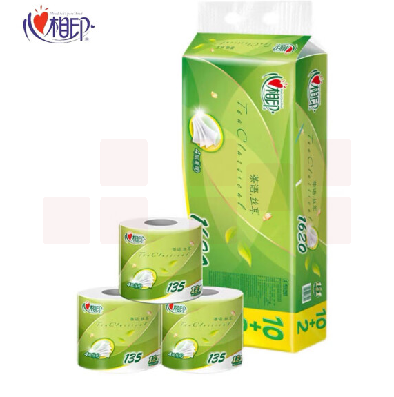 心相印 卷纸BT2812 4层12卷/提(135g/卷) 茶语丝享卷纸卫生纸  货号：JC