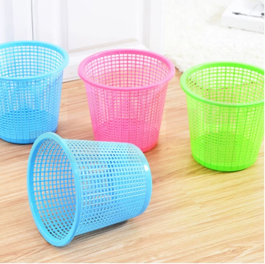 纸篓 带眼废纸篓  圆形塑料垃圾桶