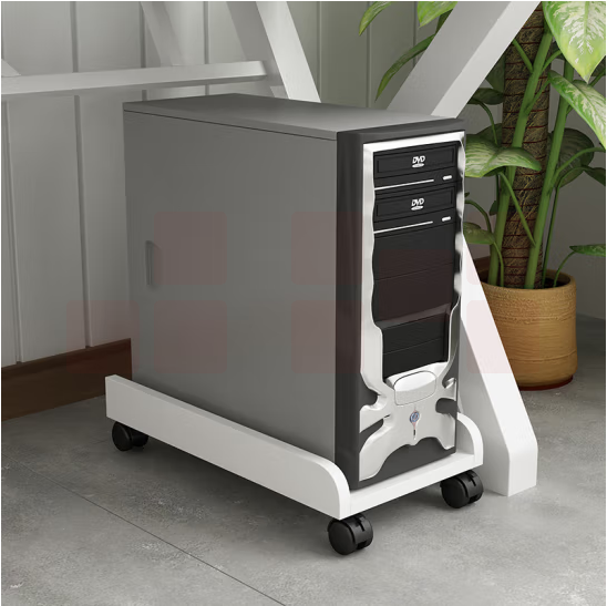 带滑轮可移动电脑主机托架  40*25*10cm  货号：JC