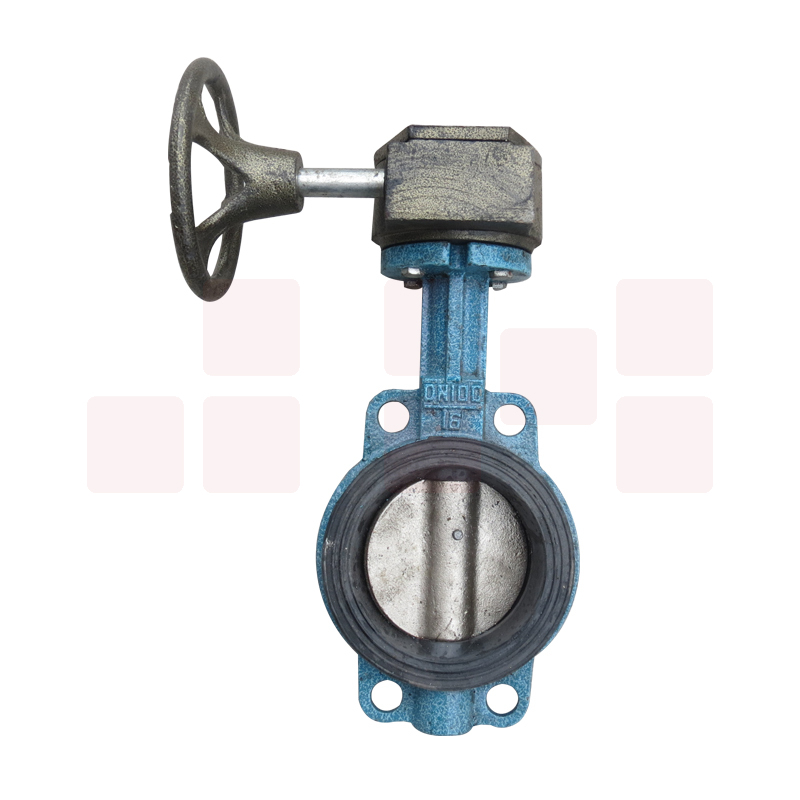 大站力字（LI）阀门天津手动软密封D371-16/蜗轮对夹蝶阀大站100