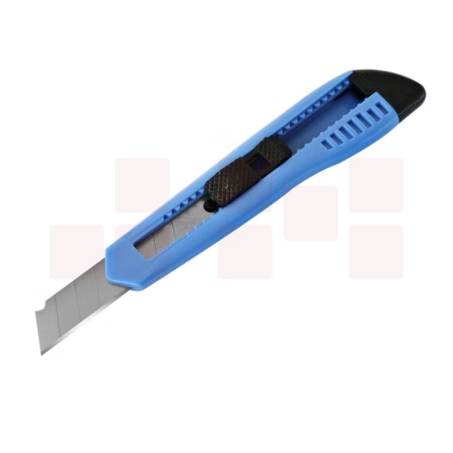 得力 2003 美工刀/裁纸刀 手动锁定 蓝色 (单位：把)
