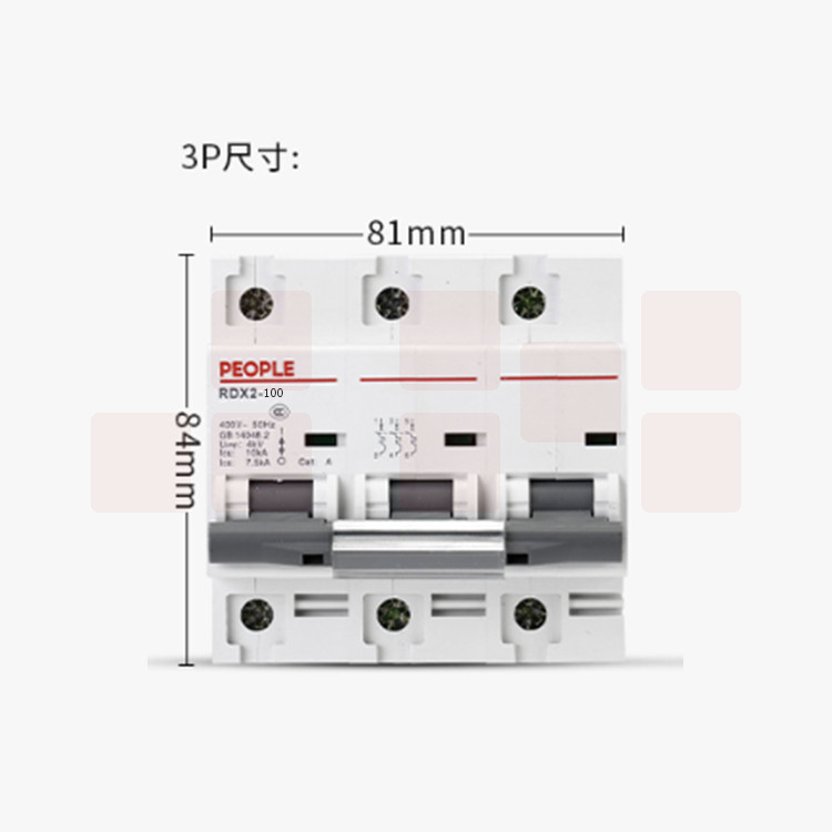 人民电器 RDX2 3P/80A 大功率断路器