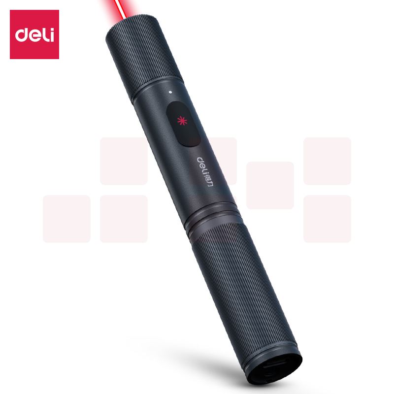 得力MA301激光笔(红光)可充电激光笔 大功率强光远射 适用大型会议LED液晶屏幕
