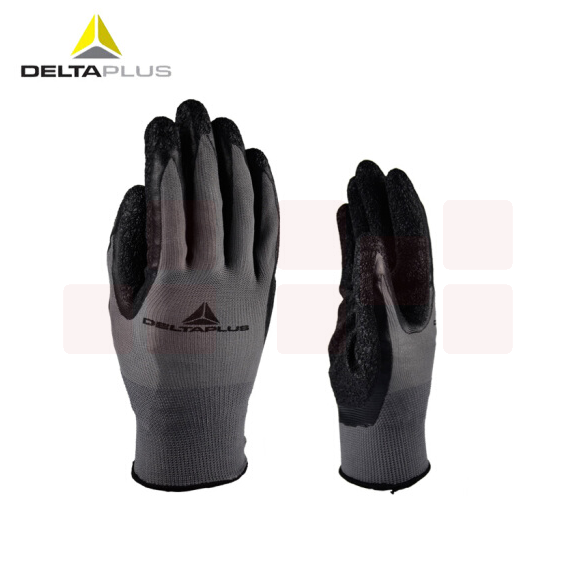 代尔塔 201630 乳胶涂层手套 涤纶防滑 透气 弹性 抓握性强 耐磨抗撕裂