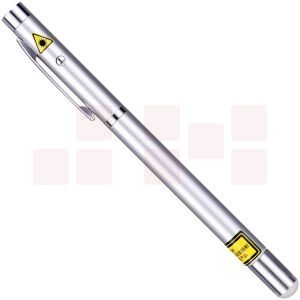 得力（deli）办公红外线笔激光笔PPT电子笔远射会议教学教鞭笔 银色