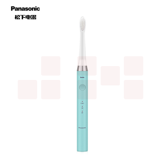  松下 EW-DM71 电动牙刷成人 声波振动 两种清洁模式 底座式设计 极细软毛 EW-DM71-A