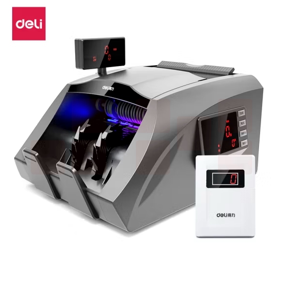 得力 三屏语音家用商用验钞机 3910S点钞机B类