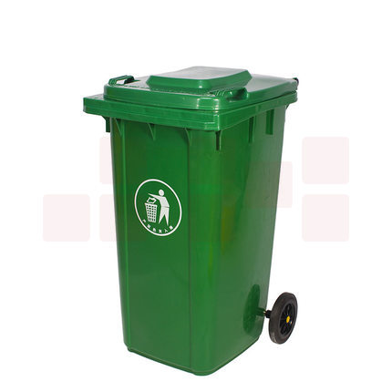 环卫垃圾桶180L 户外大号特厚塑料带轮清洁筒