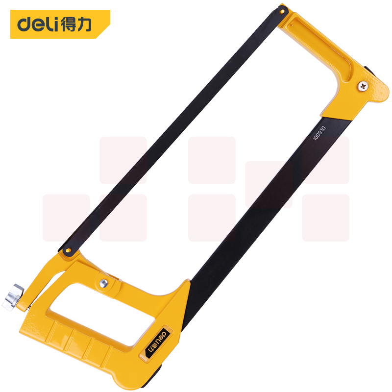 得力(deli) 铝合金方管锯 手工锯子弓锯 带锯条12英寸 DL6001