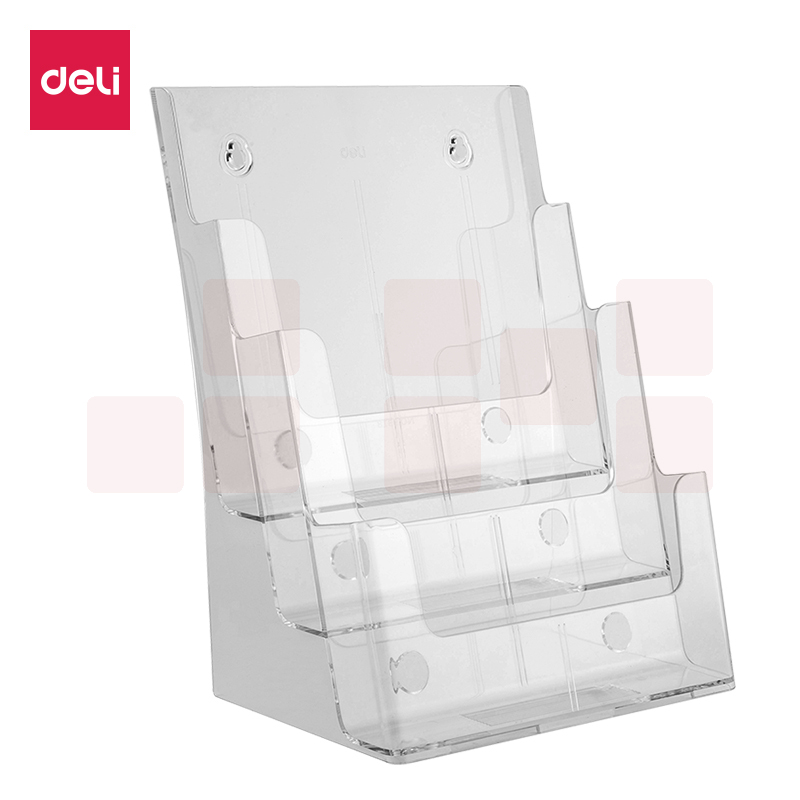 得力9318三层展示架A4尺寸(透明)245*204*320mm