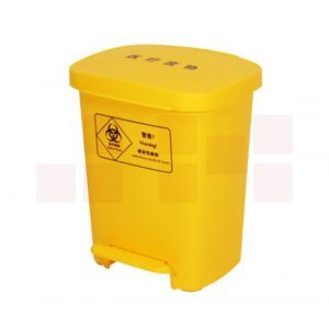 脚踏垃圾桶  黄色垃圾桶 40L