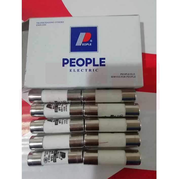 人民  磁保险 熔芯  四公分长，10A  10个/盒