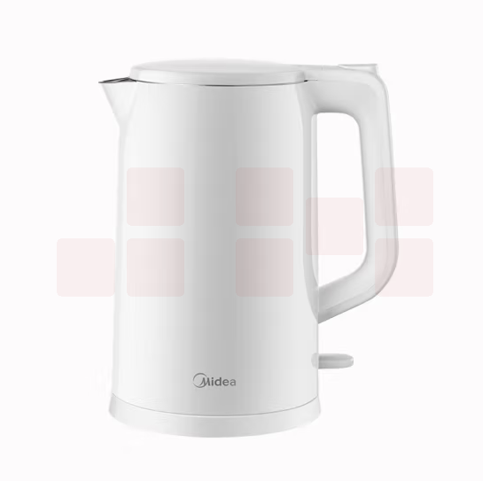 美的（Midea）电热水壶 家用烧水壶双层防烫开水壶 304不锈钢水壶  1.7L AEK1769