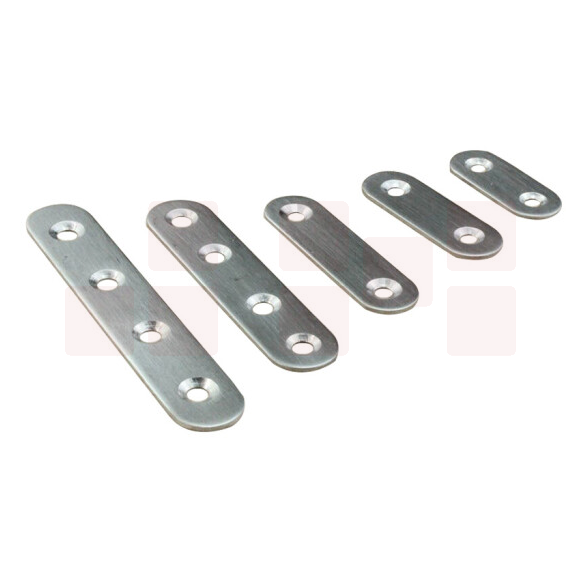 不锈钢家具连接件 一字型平角片固定码层板拖 158*20*3mm  货号：JC