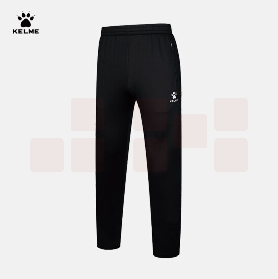 卡尔美  春秋运动裤男跑步训练长裤舒适透气针织直筒裤子3881340