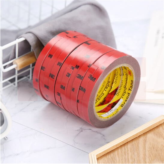 3M胶带 泡棉双面胶带 汽车/家居通用胶粘 无痕 耐水 耐用 耐高温 10mm*3m