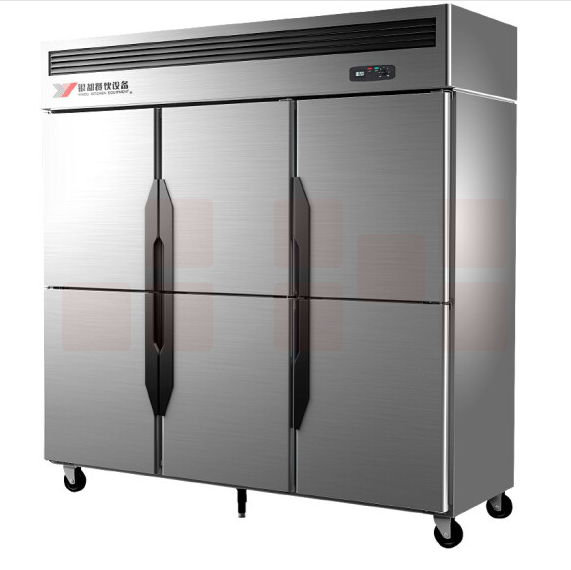 银都  1230L 六门冷藏冰柜双温 1800*740*1920