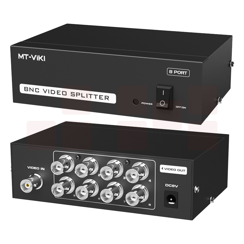 迈拓维矩MT-108BC bnc分配器一分八高清监控视频摄像头分配器1进8出